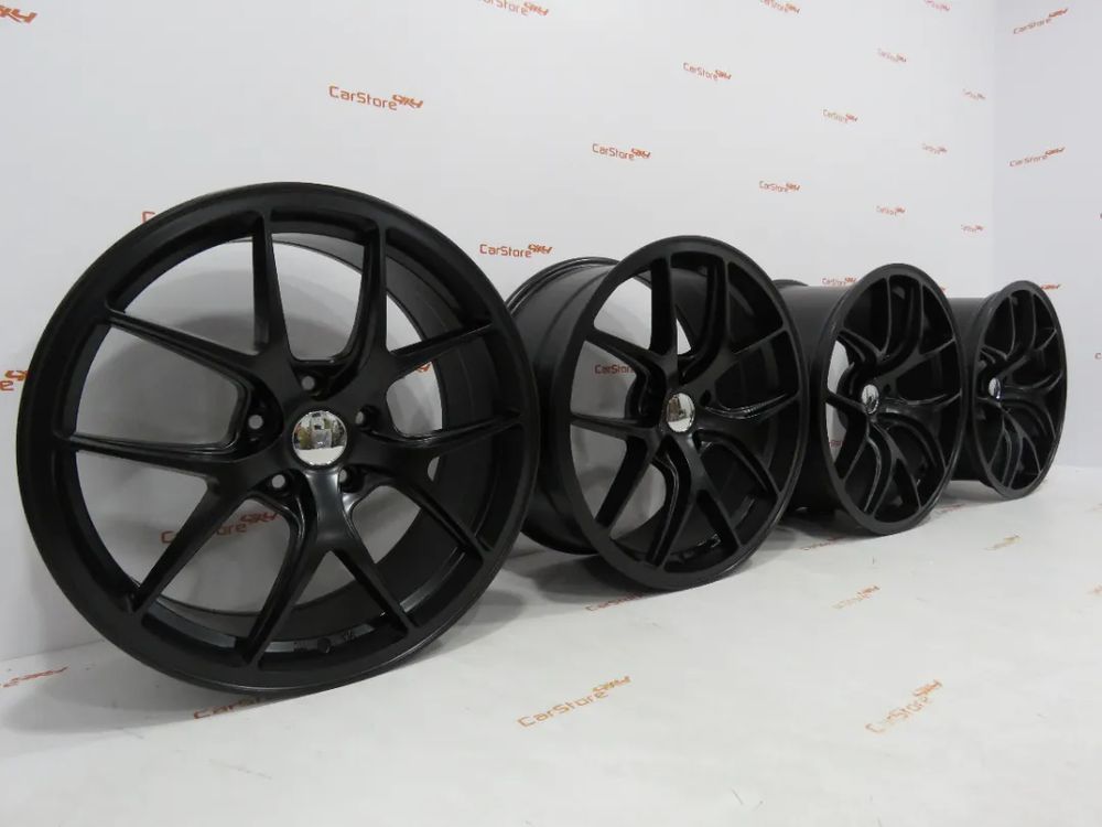 Jantes Look BBS FI 19 8.5 et 33 + 9.5 et 38 5x120 Preto Matte