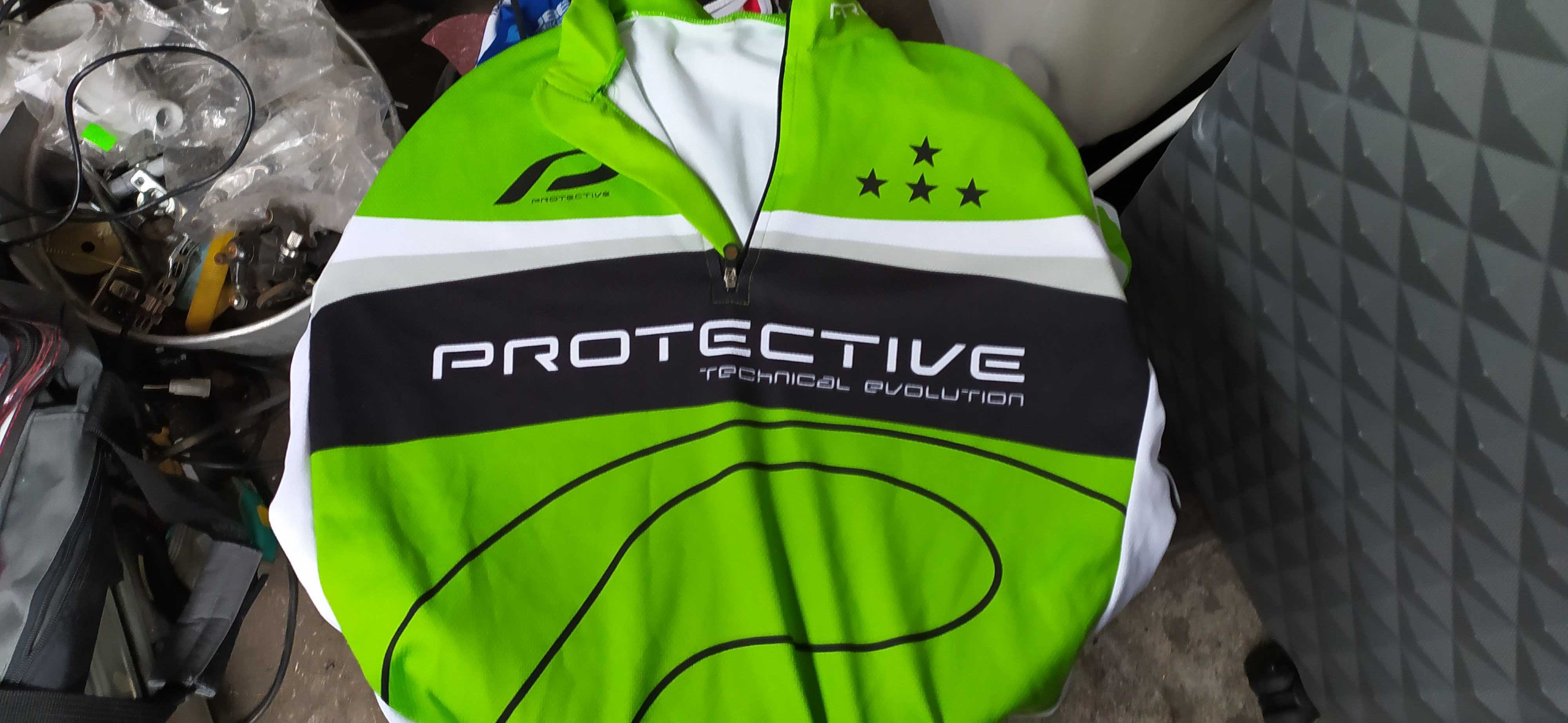 PROTECTIVE koszulka na ROWER neon suwak r. xl