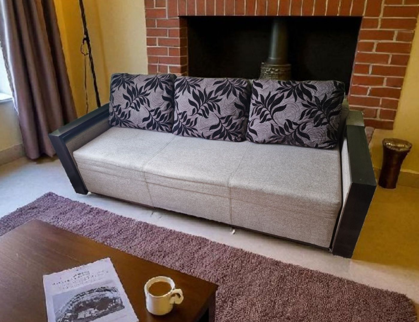 Kanapa rozkładana z pojemnikiem na pościel - Limanowa sofa wersalka