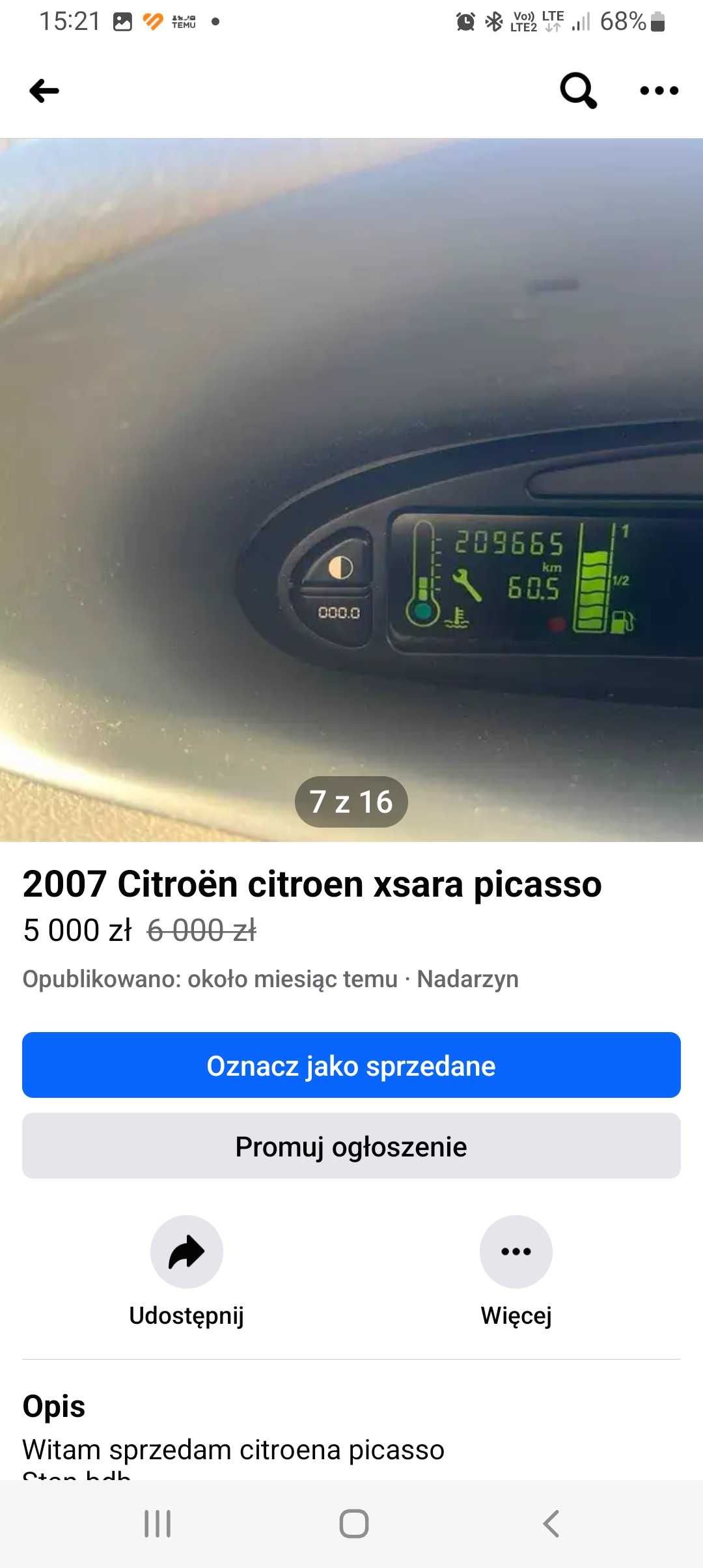 Citroen xsara picasso