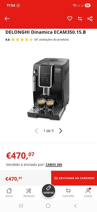 Máquina café Delonghi