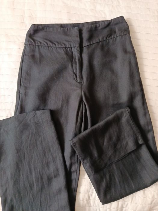 Жіночі штани з лляної суміші H&M p.s(36)
