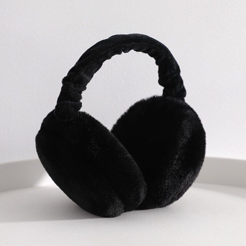 Теплі навушники білого та чорного кольору