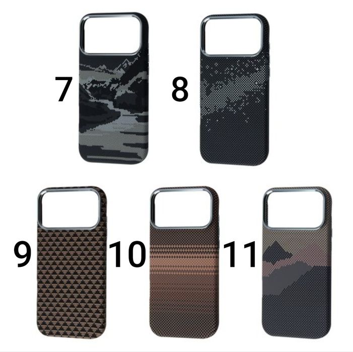 Чехол Carbon Magsafe на iPhone 17 Pro Max тонкий легкий чохол