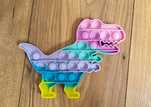 Pop It Dinozaur, pastelowe kolory