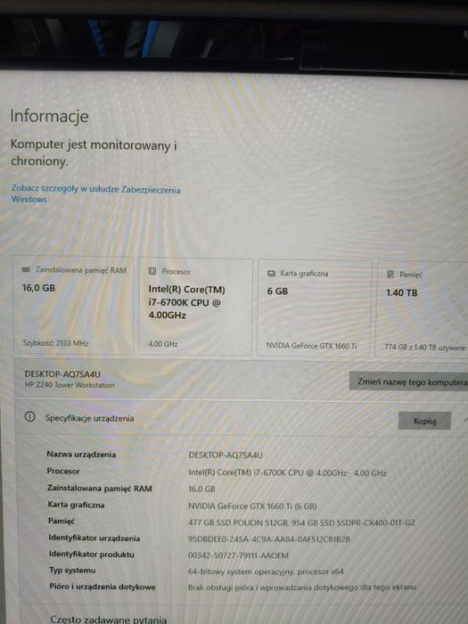 Komputer stacjonarny do gier