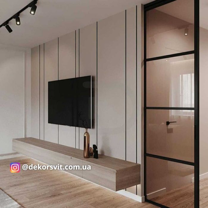 Тіньова рейка для стін та стелі. Алюмінієвий профіль для стін та стелі