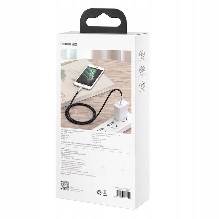 Kabel Lightning Usb Baseus Do Iphone X Xr 11 12 2M