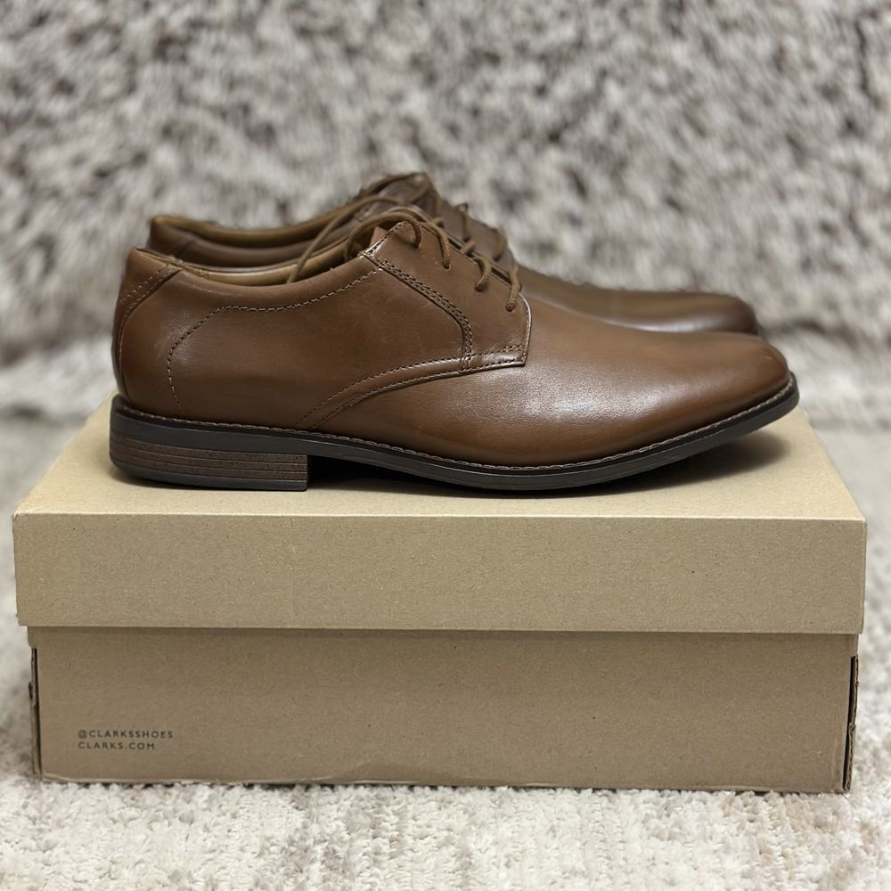 Clarks Becken Lace класичні чоловічі туфлі коричневого кольору