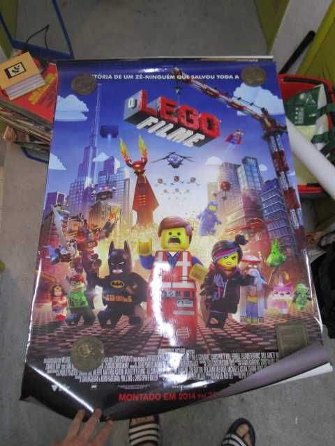 cartazes originais filme Marretas e LEGO usados nos cinemas