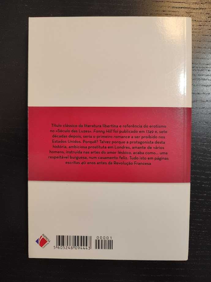 (Env. Incluído) Fanny Hill - Memórias Duma Prostituta de John Cleland