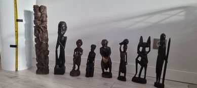 Figurka ok 45szt figurki drzewo heban afrykańskie