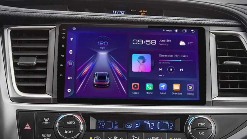 Toyota Highlander 2014 - 2019 radio tablet navi android gps