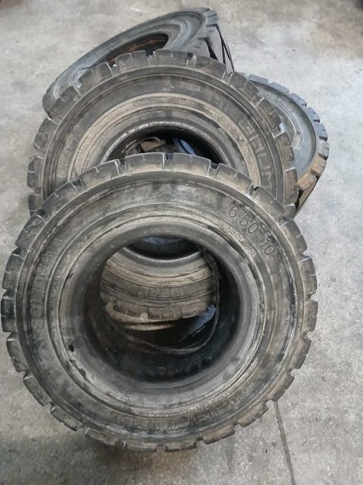 Opony Solideal Magnum, pełne w rozmiarze 650x10 do wózka widłowego