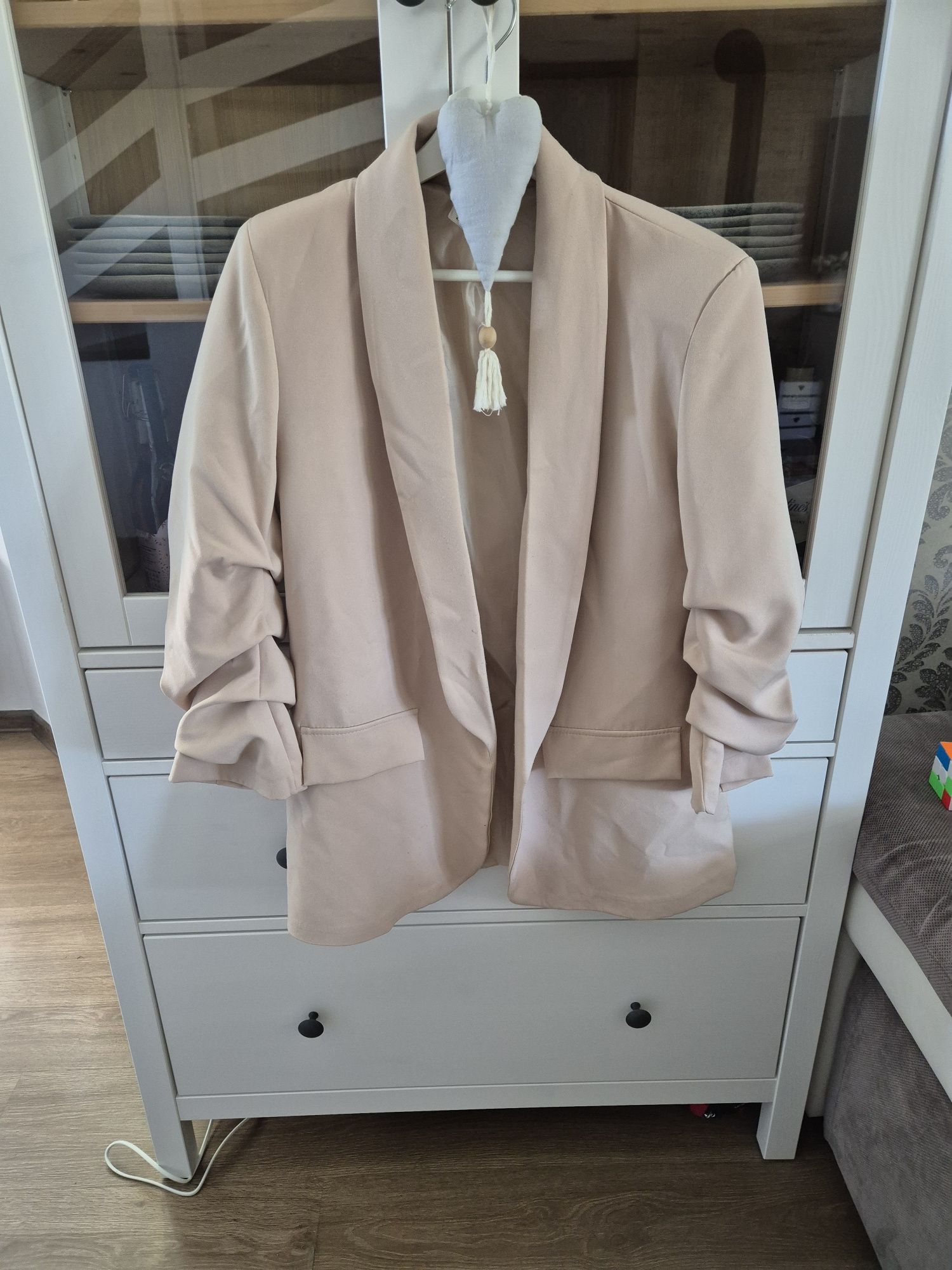 Marynarka beżowa oversize
