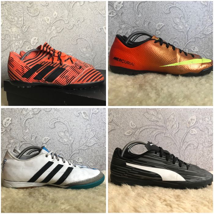 Сороконожки футзалки Adidas Nike Puma 42,5 42 41,5 41 27 26,5 26