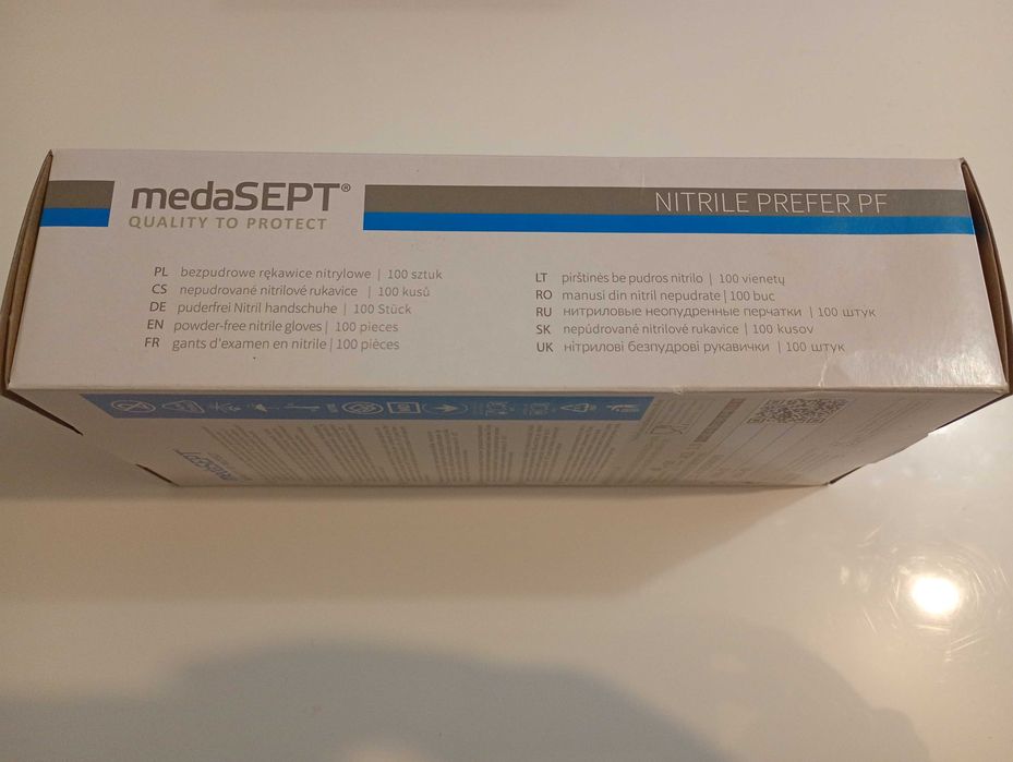 Rękawiczki nitrylowe XL nowe 3 x 100szt