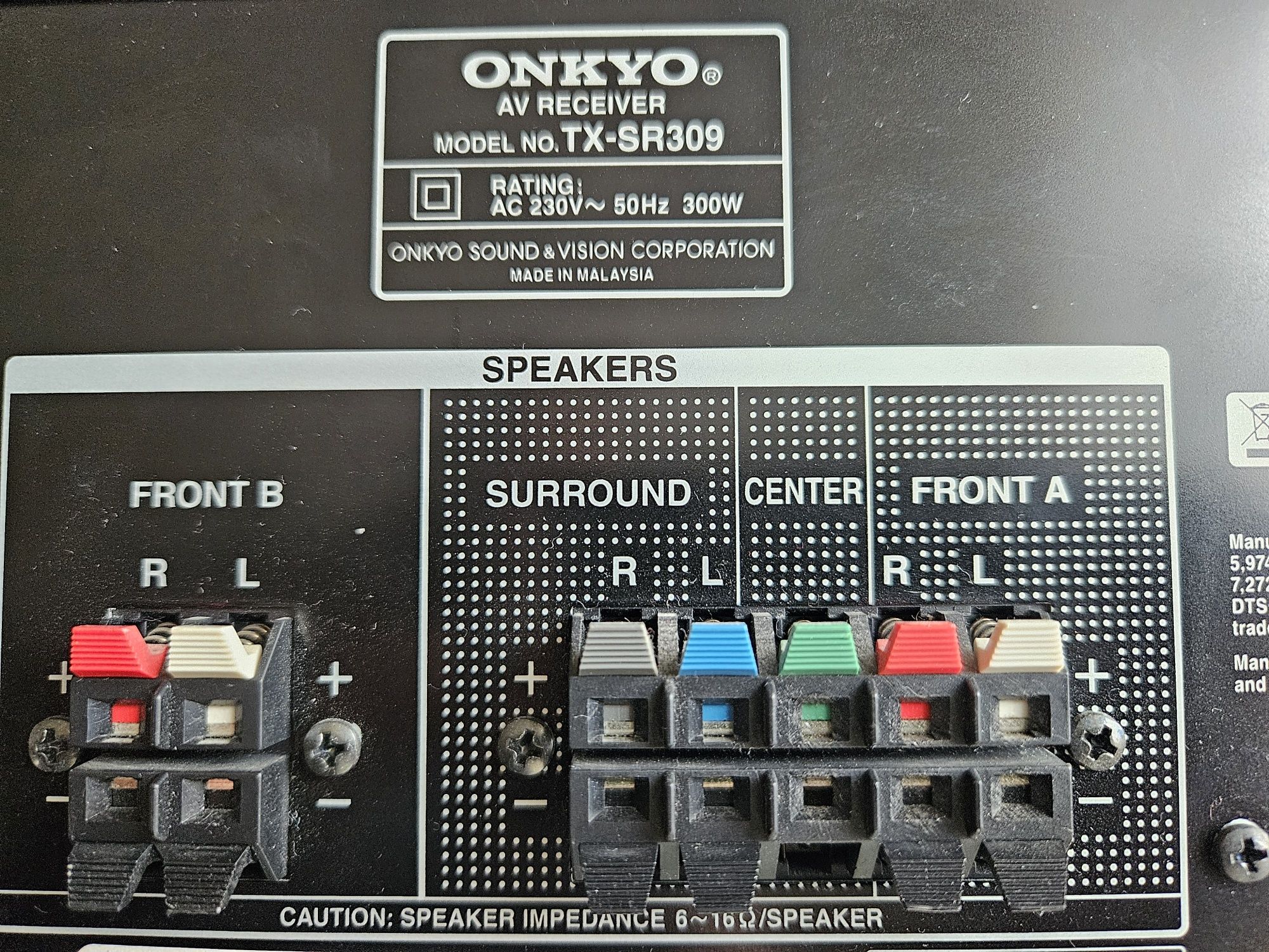 Av-ресивер ONKYO TX-SR309