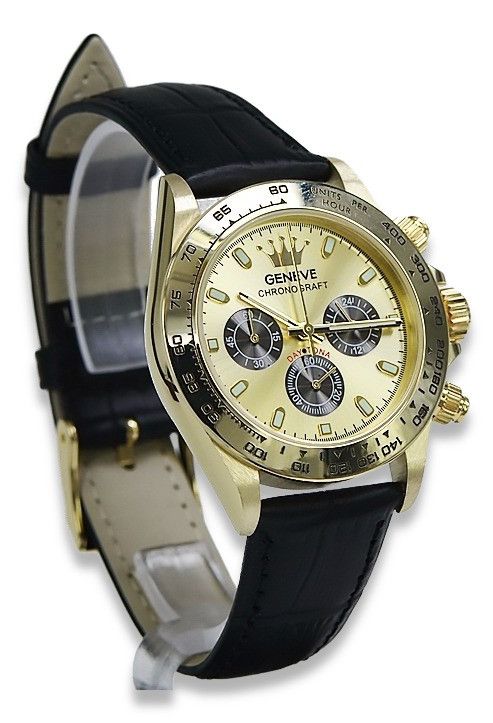 Złoty zegarek męski damski 14k 585 Geneve mw014ydgb Warszawa