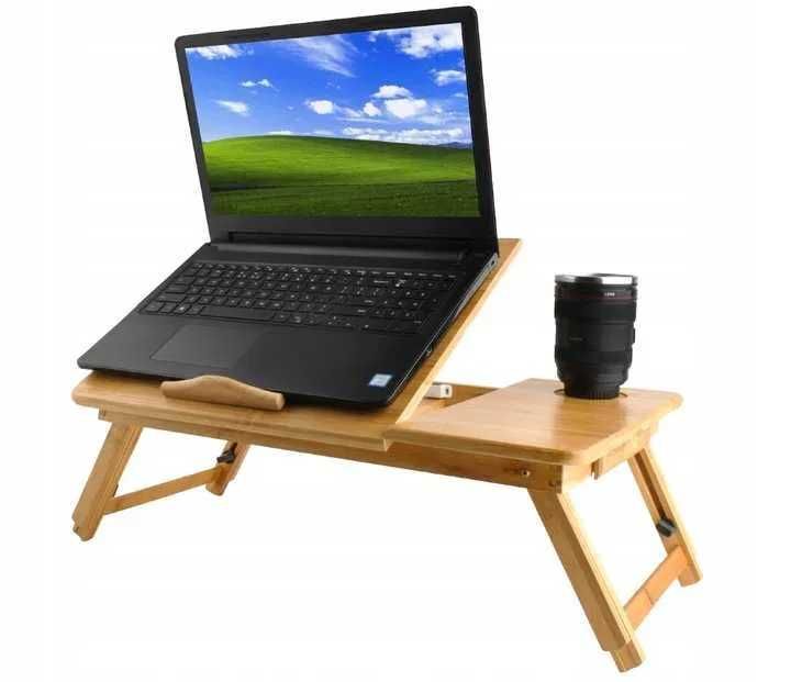 Stolik pod Laptopa Składany Stojak na Laptop do Łóżka Regulowany