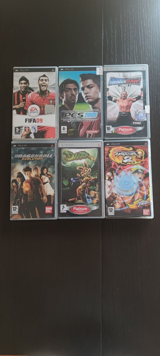 Jogos PSP, vendo separadamente 6/8€ ou juntos 32€