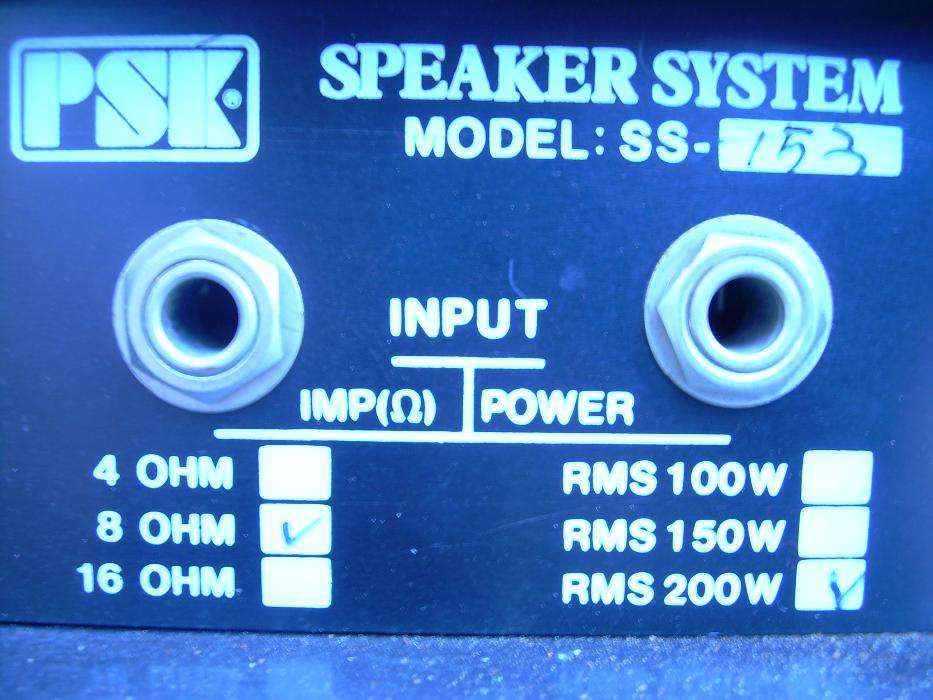 Psk Sound Technology Model Ss-153 400w Colunas De Som Profissionais