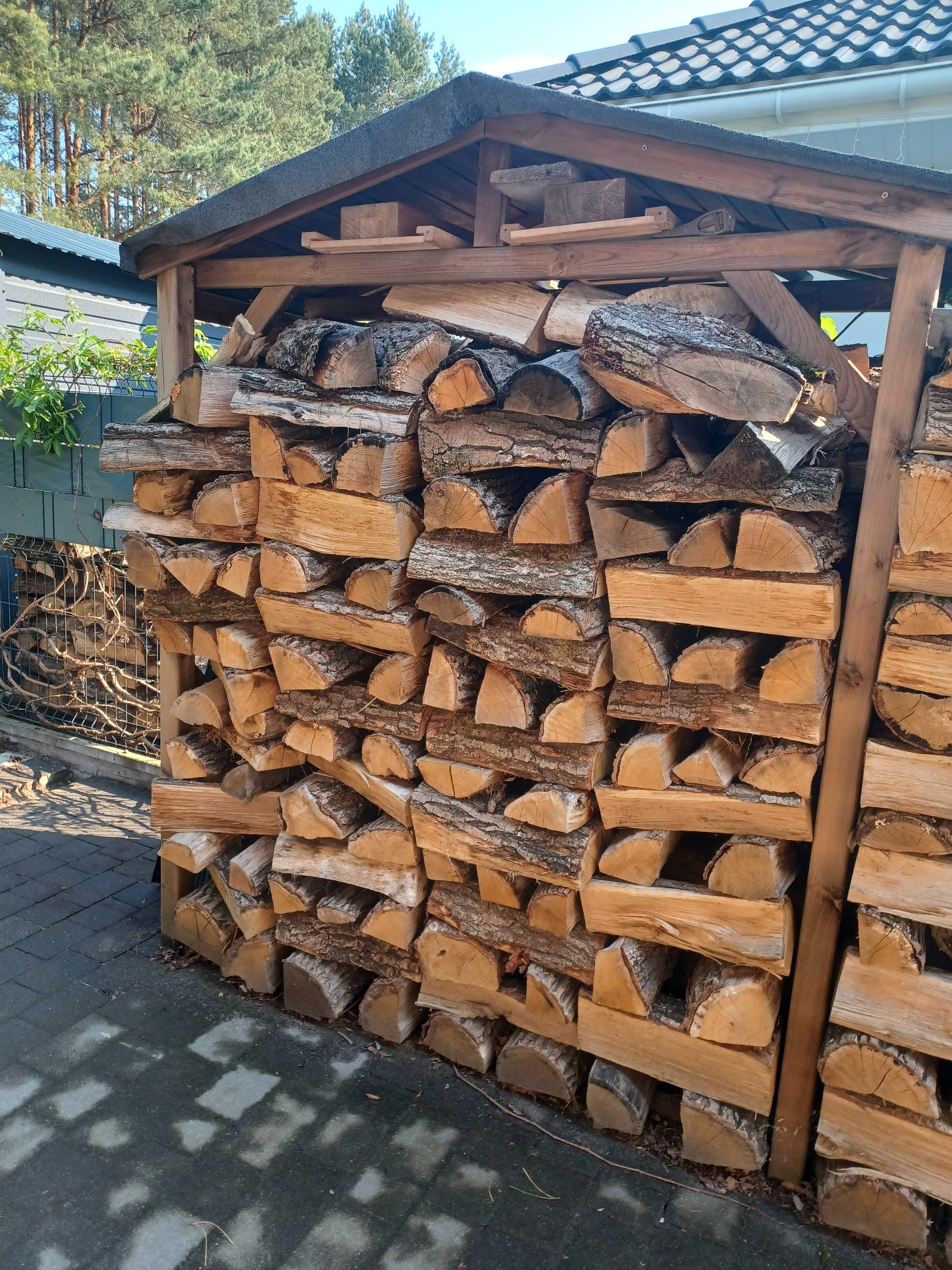 Drewutnia drewniana 180x80x212 cm brązowa Werth-Holz