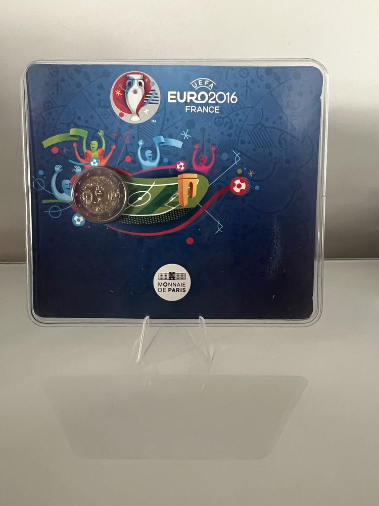 Moeda 2€ Proof UEFa Euro 2016 + Coincard