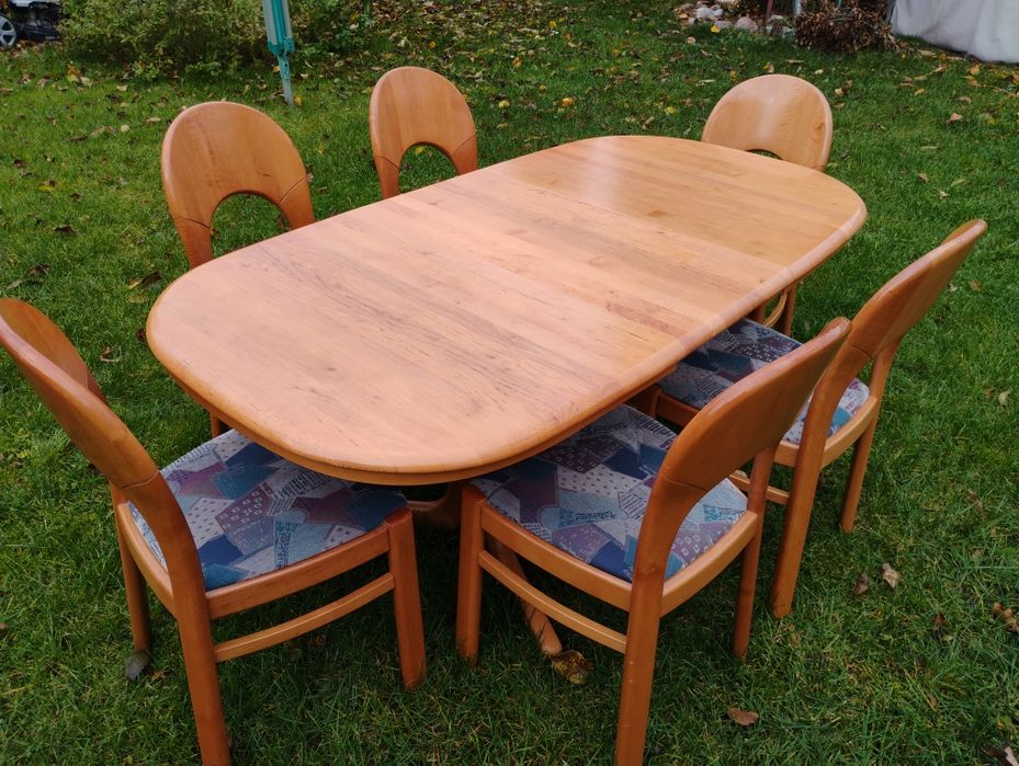 Stół do jadalni z 6 Krzesłami rozkładany