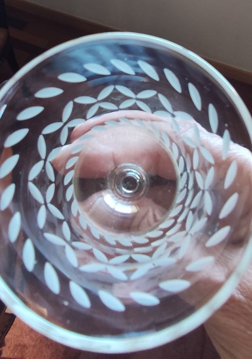 6 copos antigos trabalhados