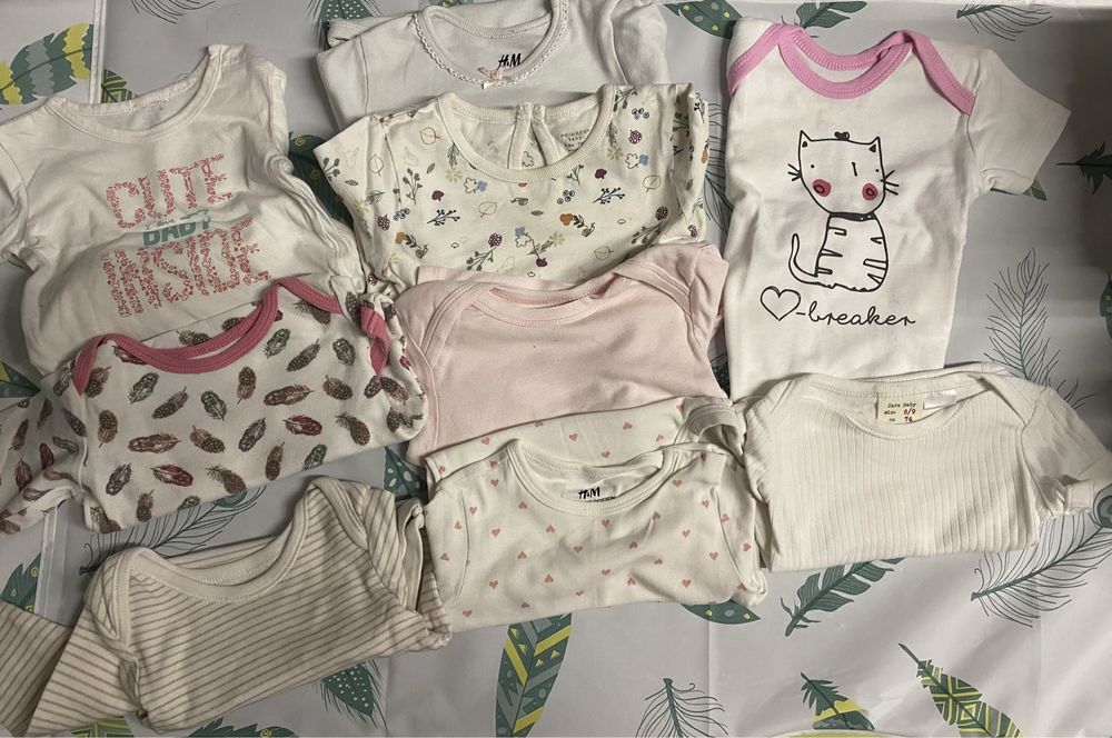 Moda menina lote roupa bebé 6-12 meses