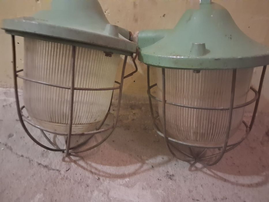 Lampa warsztatowa PRL