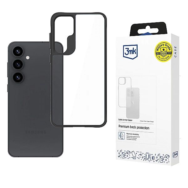 Etui 3mk Satin Armor Case+ na Samsung Galaxy S25+ - przezroczyste