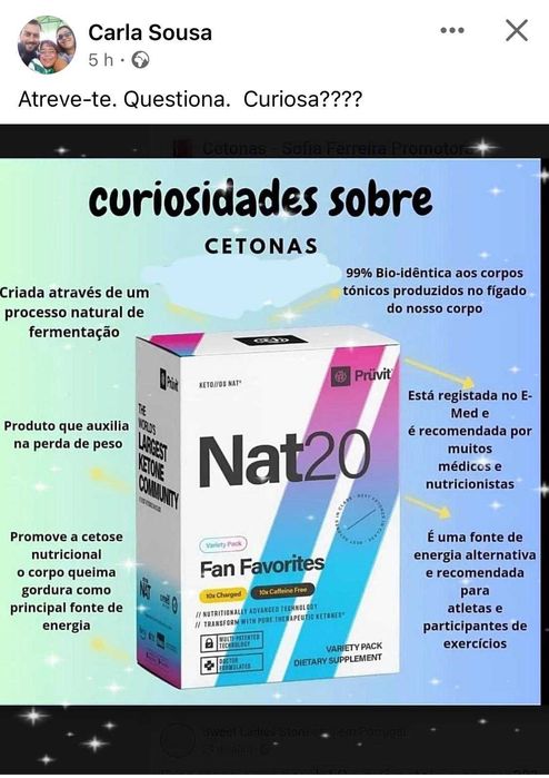 Cetonas pruvit pack 5, 10 ou 20 diaa