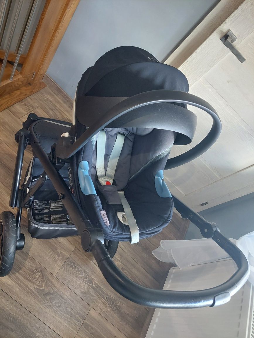 Wózek britax rőmer 3w 1 z bazą isofix nosidełko cybex atom