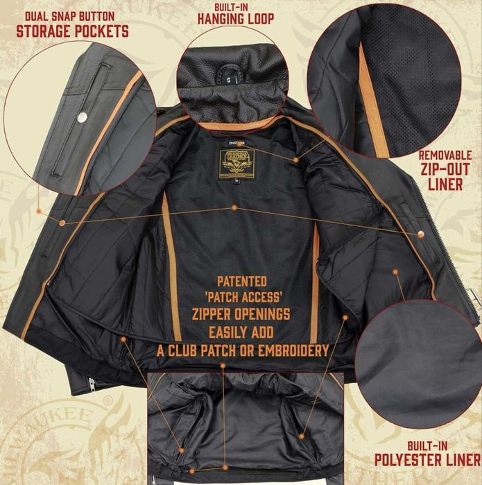 Мужская  кожаная куртка со шнуровками по бокам.Motorcycle Riders