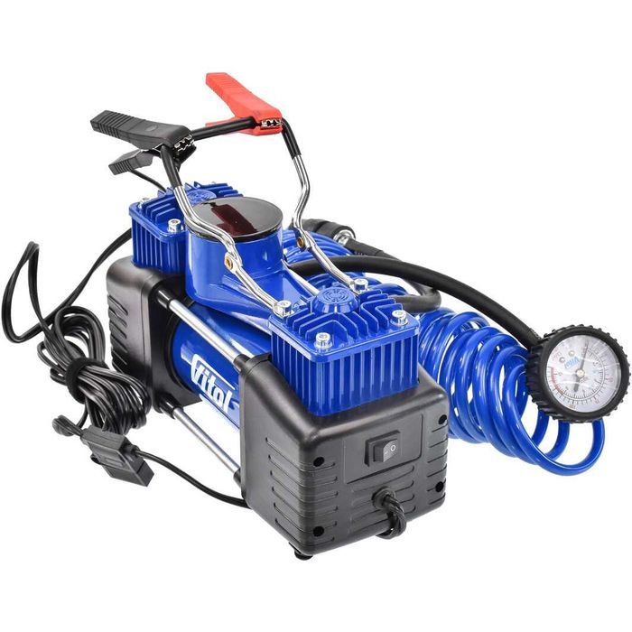 Автомобільний компресор VITOL К-72/90 літрів, Двопоршневий, Авто