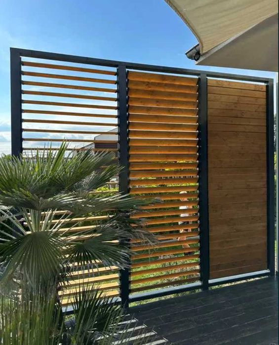 Żaluzje Ogrodowe Prowadnice Uchwyt Ruchome Deseczki