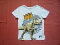 Sinsay 122/128 Koszulka szara Bluzka T-shirt Dinozaur Tyrannosaurus