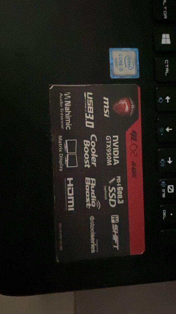 Laptop gamingowy msi