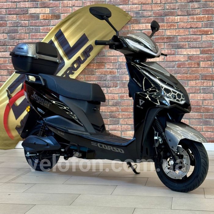 Електроскутер Corso Jogger 1500W, 72V/25Ah — двомісний максіскутер