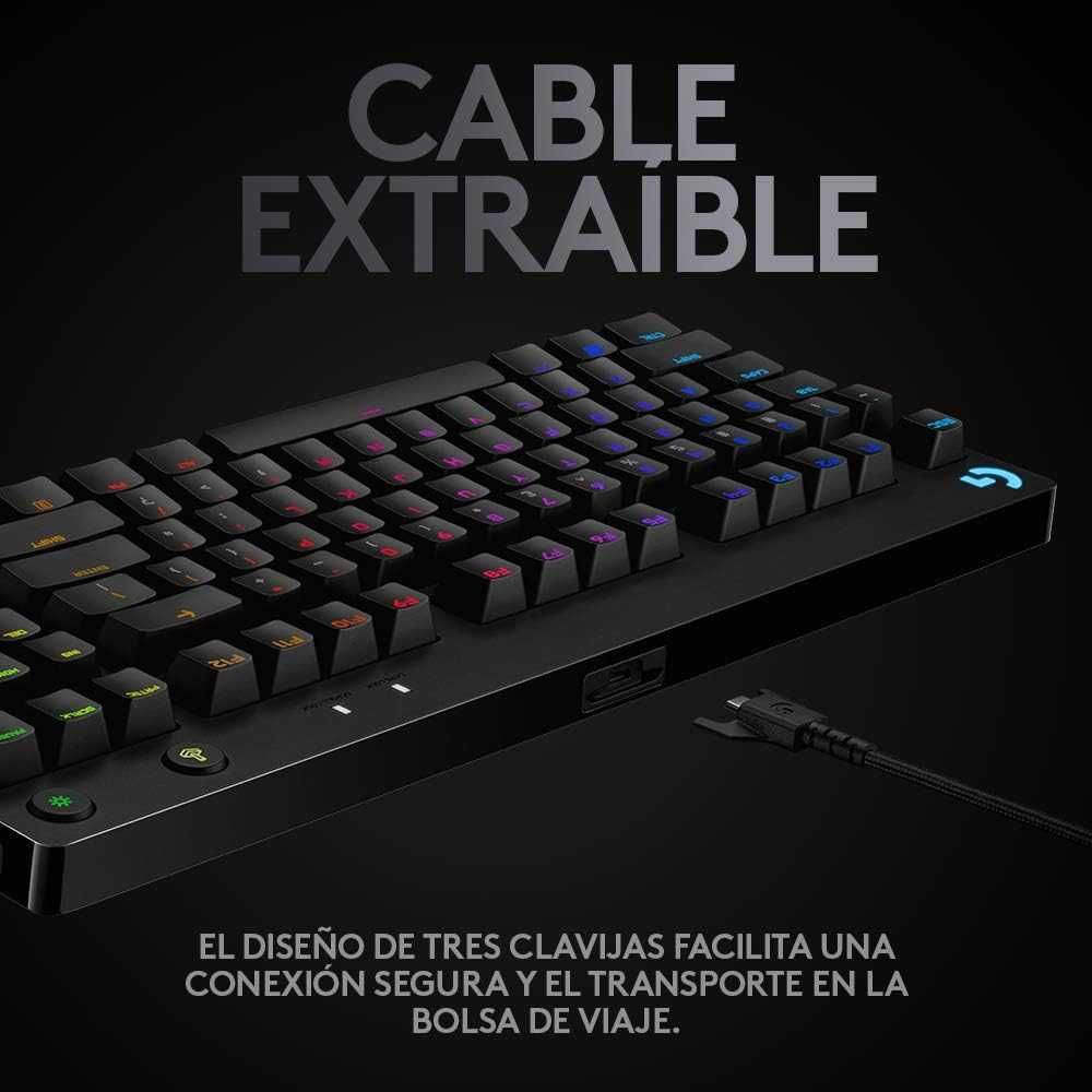 Logitech G PRO Teclado Mecânico TKL Gaming RGB Switch GX Blue