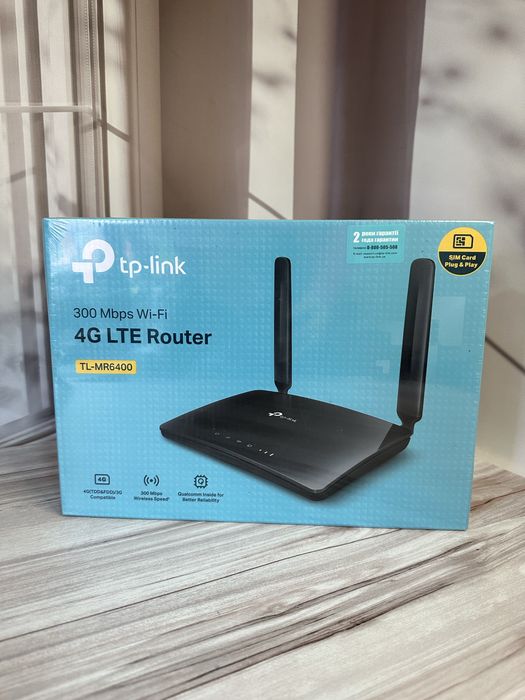 Маршрутизатор TP-Link TL-MR6400 N300 4G LTE Wi-Fi роутер Sim карта