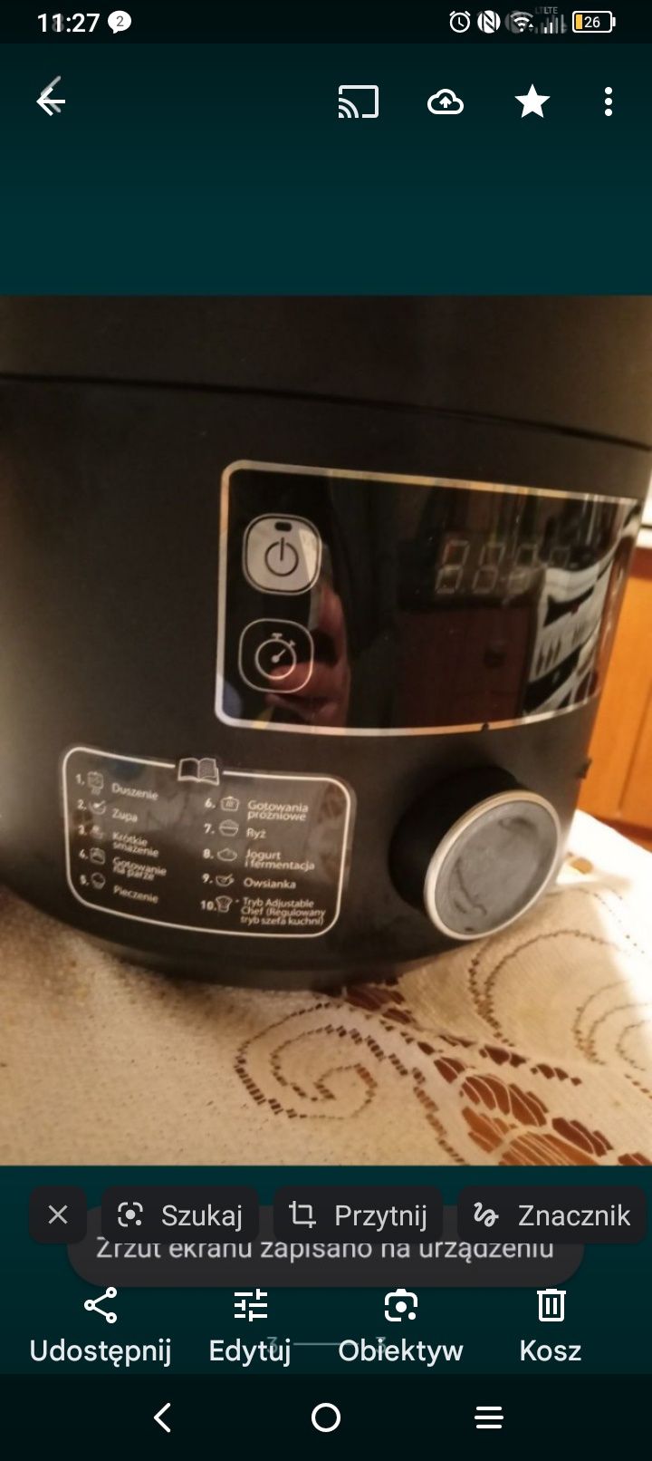 Tefal szybkowar zapraszam