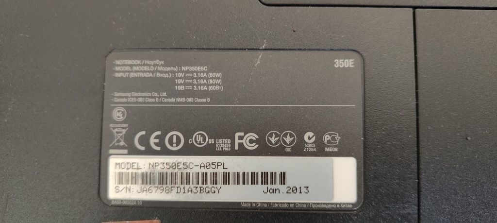 6xlaptop: Lenovo G50-30 80G0, Dell, 2xAsus R556L i5, X53Z, 2xSamsung