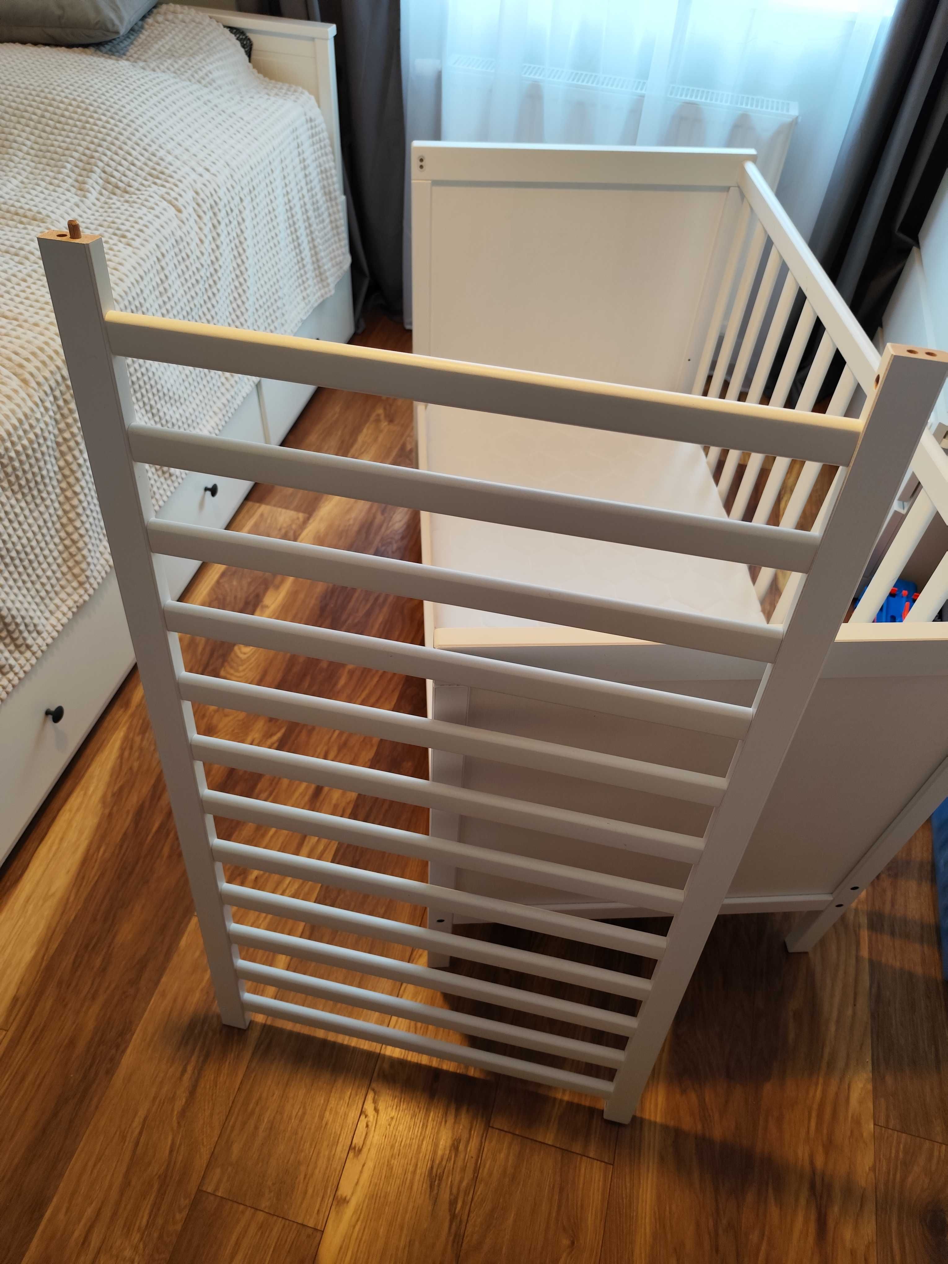 Łóżko dziecięce SUNDVIK IKEA, białe, 60x120 cm + materac