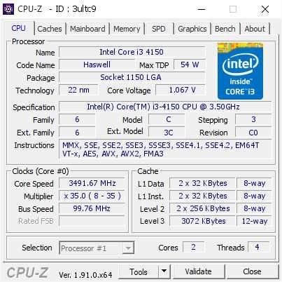 4 x Procesor Intel 4 generacji LGA1150 Core i3