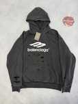 худи Balenciaga layered destress hoodie M L vetements rick owens
