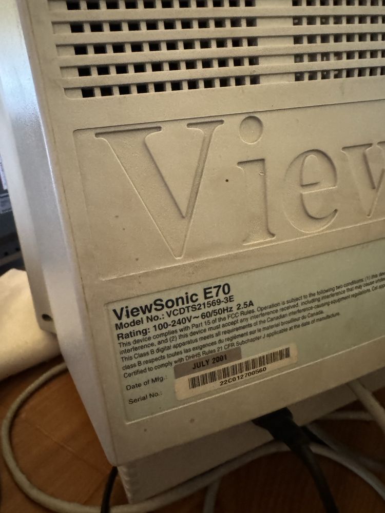 Монитор viewsonic e70 для пк