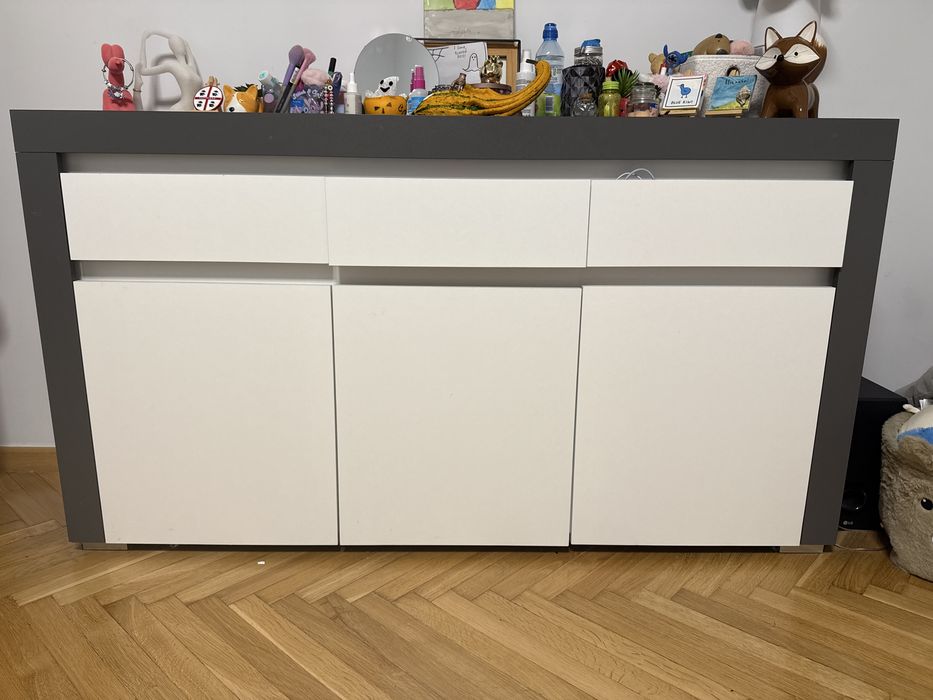 Szafa i komoda vox meble plus lozko z nateracem